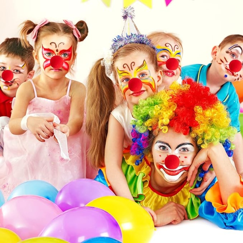 300Pcs -1 Red Funny Clown Nose - Cosplay Prop Foam 评论和价格