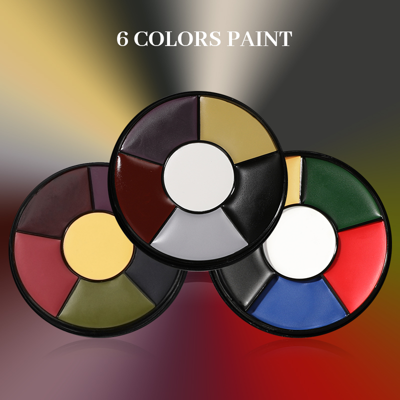 6 Color Oil Face Paint palette - Body Paint Sfx 评论和价格
