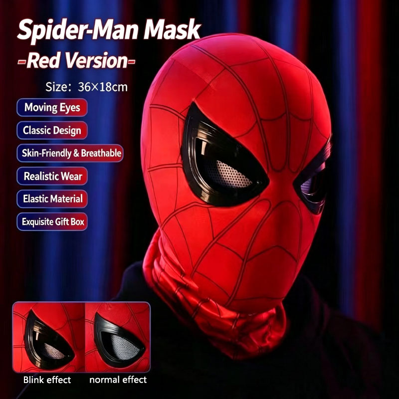 Spider-Man Headgear With Movab - Cosplay Prop Display 评论和价格