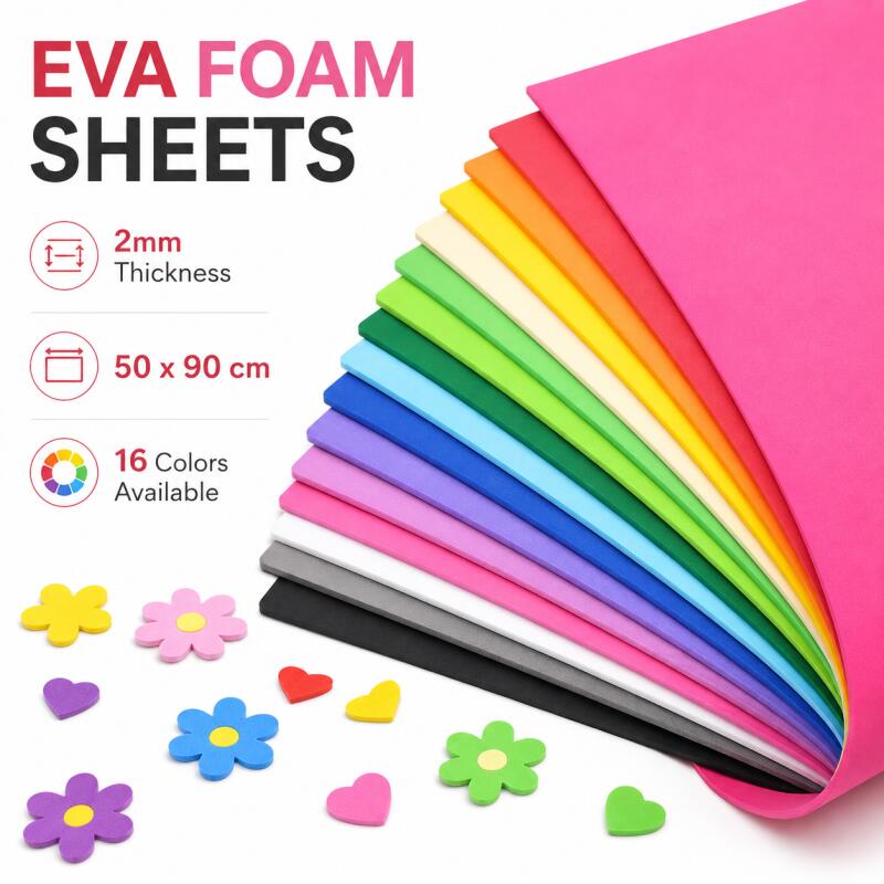 2pcs EVA Foam Sheets, Colorful - Cosplay Prop Foam 评论和价格