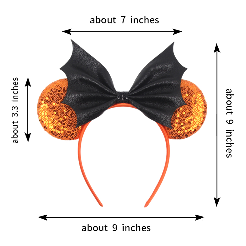 Halloween Mickey Ears Headband - Cosplay Prop Bow 评论和价格