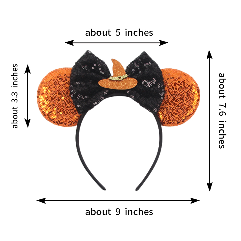 Halloween Mickey Ears Headband - Cosplay Prop Bow 评论和价格