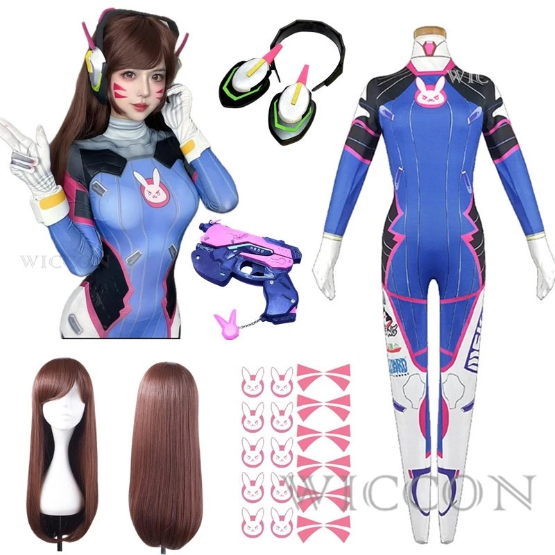 2025 Anime Woman Jumpsuit Tigh - Dva Cosplay Prop 评论和价格