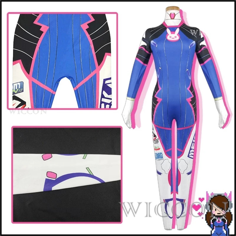 2025 Anime Woman Jumpsuit Tigh - Dva Cosplay Prop 评论和价格