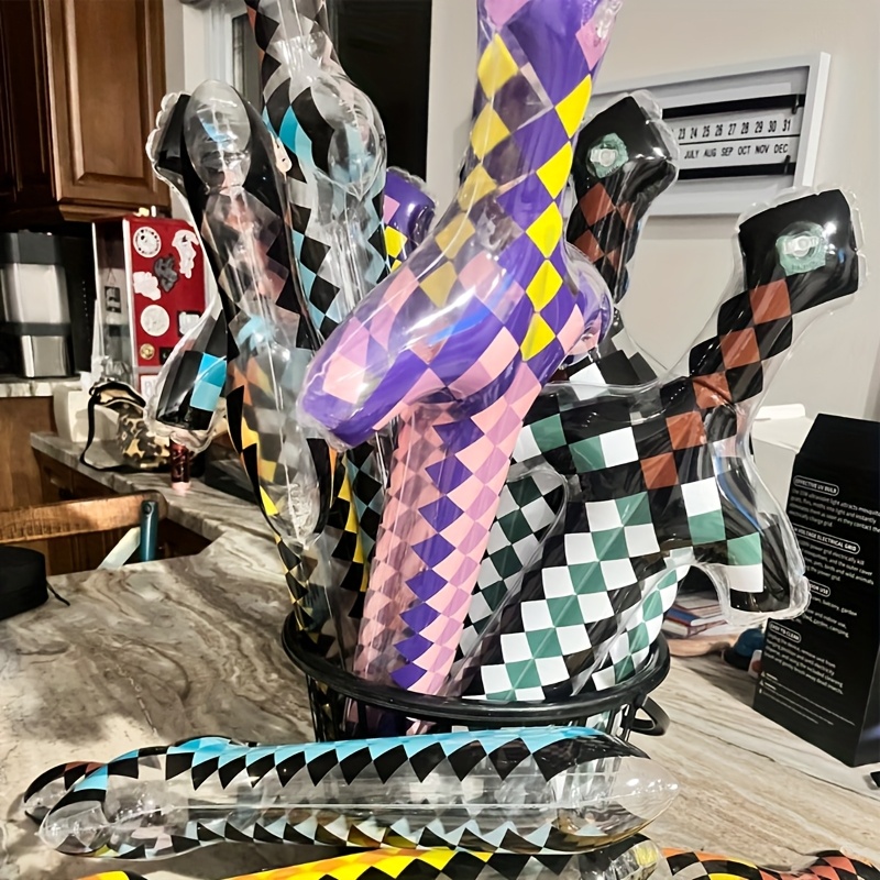 3Pcs Pixel Style Inflatable Sw - Cosplay Prop Dagger 评论和价格